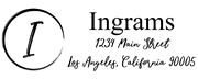 Drawn Circle Letter I Monogram Stamp Sample